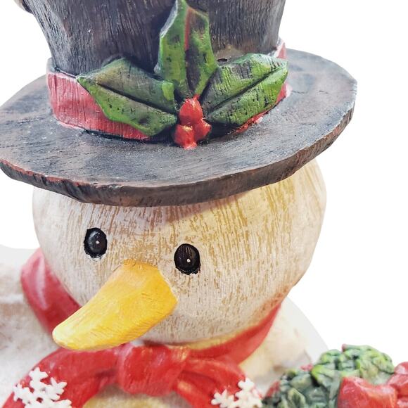 Snow Country Christmas 2018 Resin Snowman Shelf Sitter Adult's 10" Holiday Decor - Picture 10 of 10
